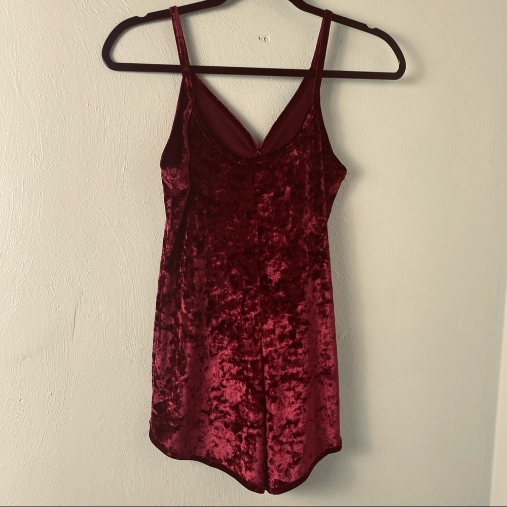 Bozzolo Crushed Velvet Jumper Burgundy Sz S - Picture 14 of 14